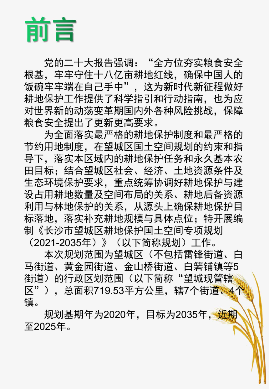 长沙市望城区耕地保护国土空间专项规划（2021-2035年）-2